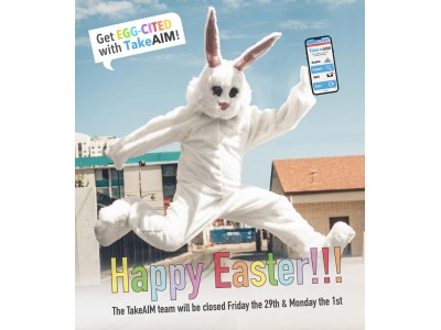 The easter bunny uses TakeAIM