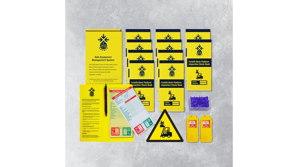 Forklift Work Platform Inspections - Daily Checklist Kit