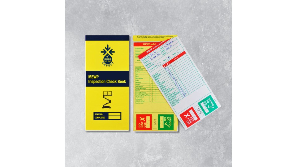 MEWP Inspection Books - 25 Checklists