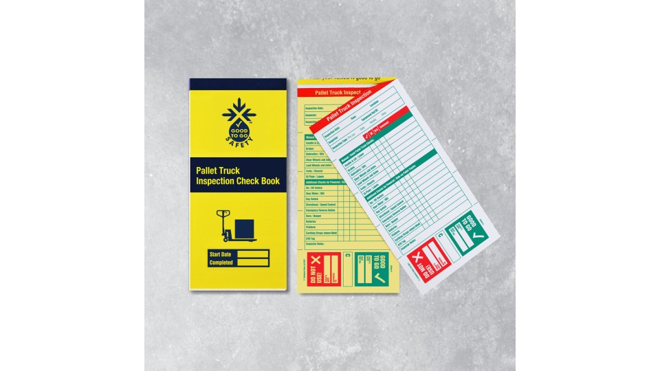 Pallet Truck Inspection Books - 25 Checklists