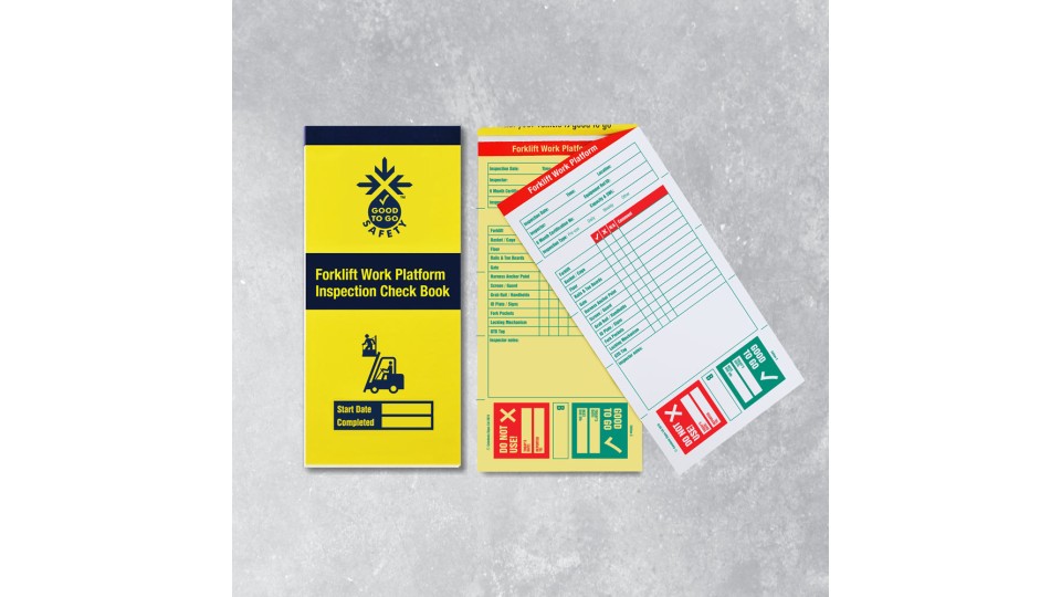 Forklift Work Platform Inspection Books - 25 Checklists